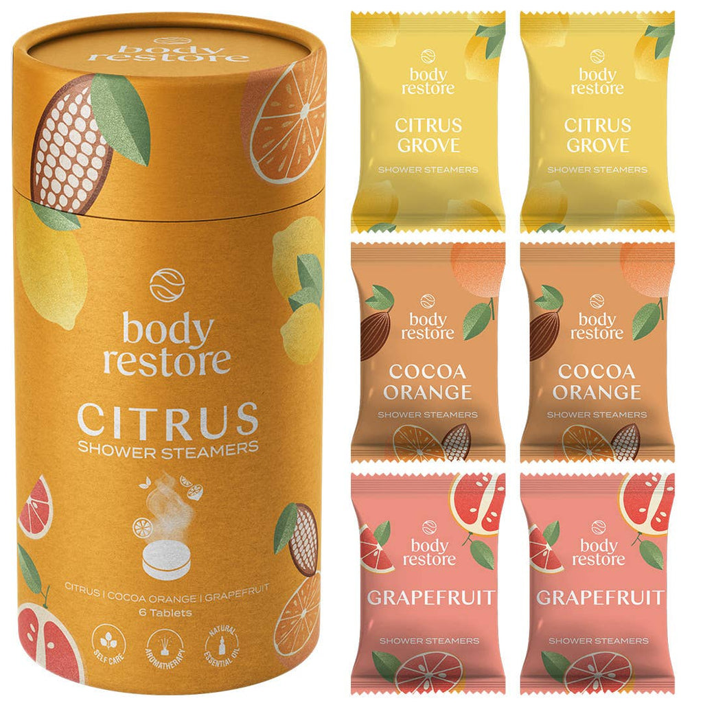 Citrus & Mint Shower Steamers - 6pk Cooling Summer Spa Gift