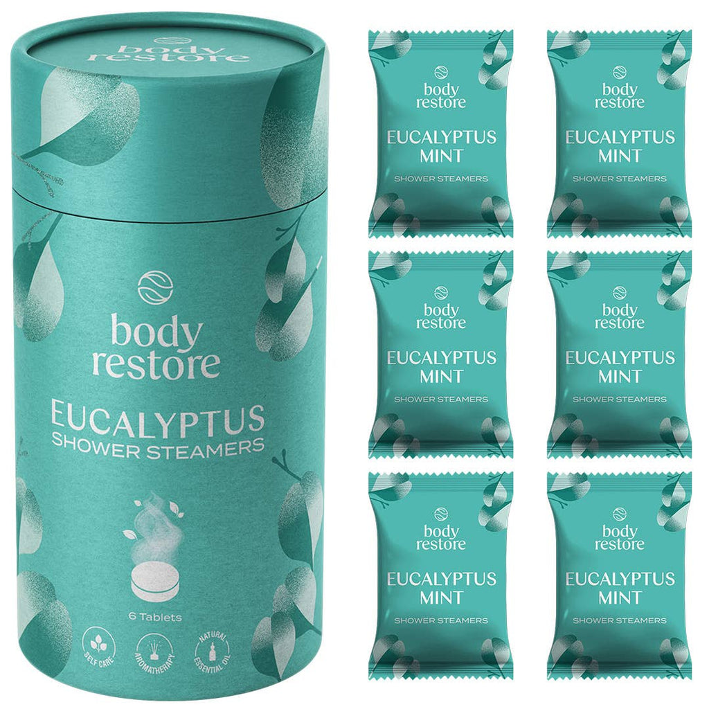 Cooling Eucalyptus & Mint Shower Steamers - 6pk Relaxing Spa